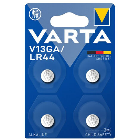 Pile Ag13 - lR44 - 4 pièces - VARTA