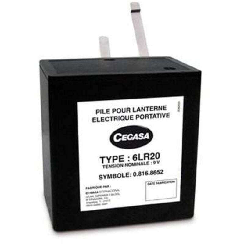 Pile alcaline 6LR20 9V 15Ah - Cegasa