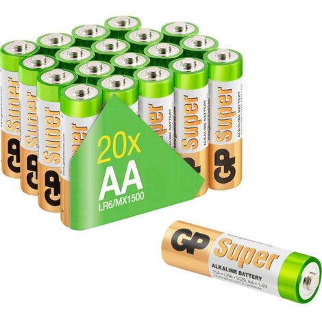 Pile alcaline AA / LR6 - 1.5V (pack de 20)