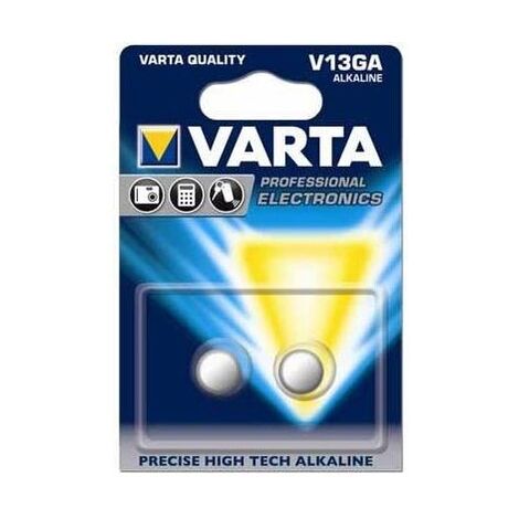 Pile alcaline LR44 1.5v 155mAh VARTA - blister de 2 - 4276101402