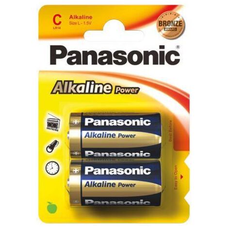 Pile alcaline Panasonic LR14 1.5V 2 pz.