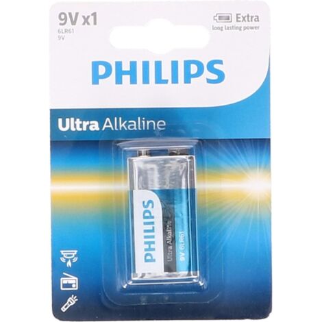 Pile alcaline philips 6lr61e1b/10/ 9v