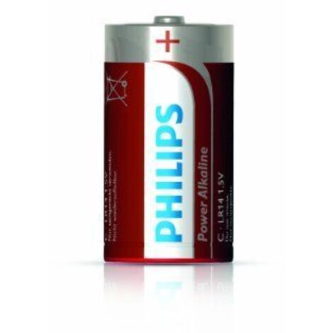 Pile alcaline Philips LR14  C  2 pezzi