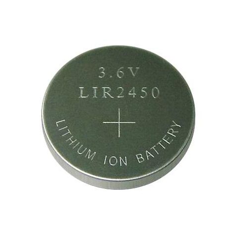 Pile bouton 3,6V LIR 2450 rechargeable Li-Ion