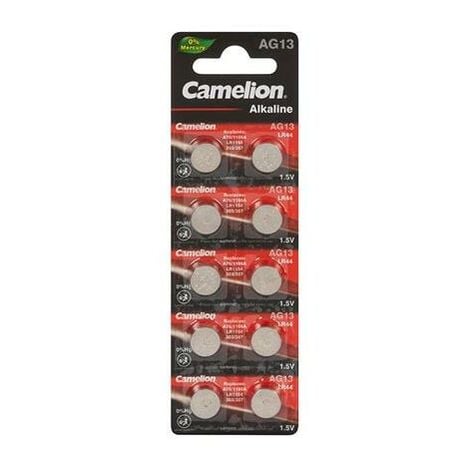 CAMELION Pile bouton alcaline lr44 1 5v-125mah (10pcs/bl)