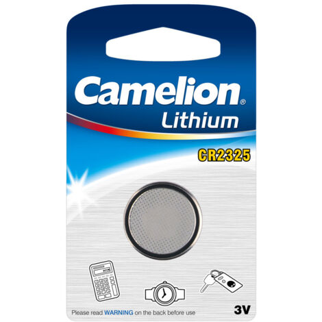 Pile bouton au lithium CR-2325, 3V, 190 mAh