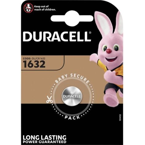 DURACELL Duracell Batterie Knopfzelle CR1632 3.0V Lithium 1St. - Battery - 137 mAh (007420)