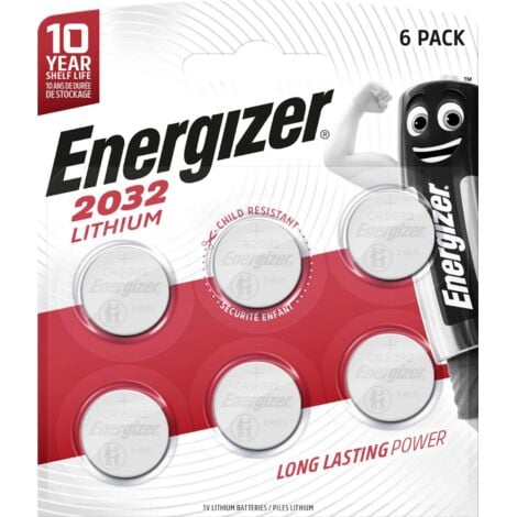 Pile bouton CR 2032 lithium Energizer 240 mAh 3 V 6 pc(s)