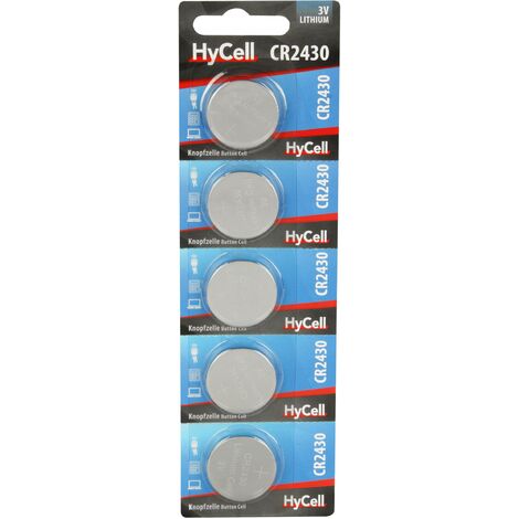 Pile bouton CR 2430 lithium HyCell 300 mAh 3 V 5 pc(s) C043201
