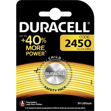 Pile bouton CR 2450 lithium Duracell 486 mAh 3 V 1 pc(s)