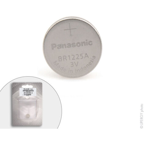 pile bouton - lithium - br1225a - panasonic - 3 volts - 48mah - enix energies pbl6448b