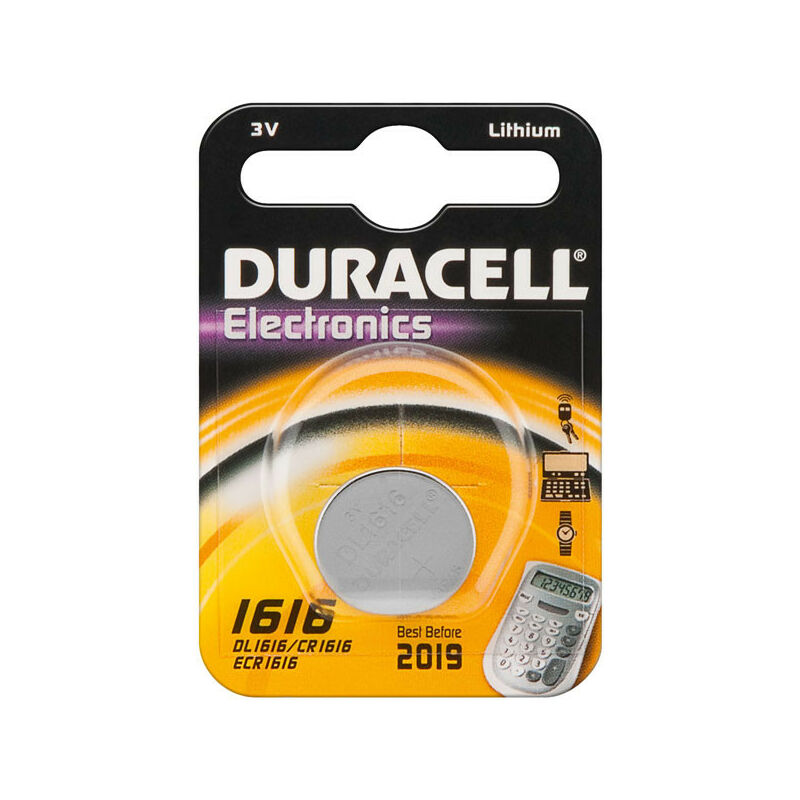 Duracell - Batterie Knopfzelle CR1616 3.0V Lithium 1St. - Battery - CR1616 (030336)
