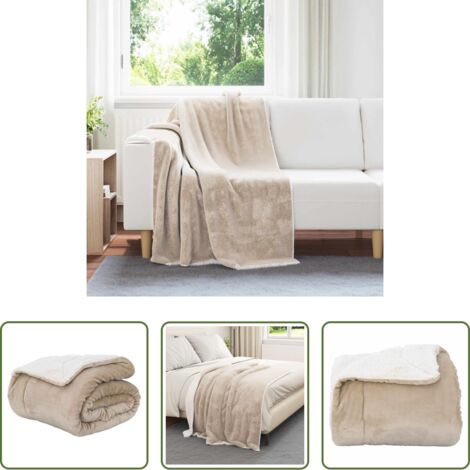 Pile -  Coperta Beige 130 x 150 cm Panno