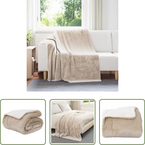 Pile -  Coperta Beige 150 x 200 cm Panno