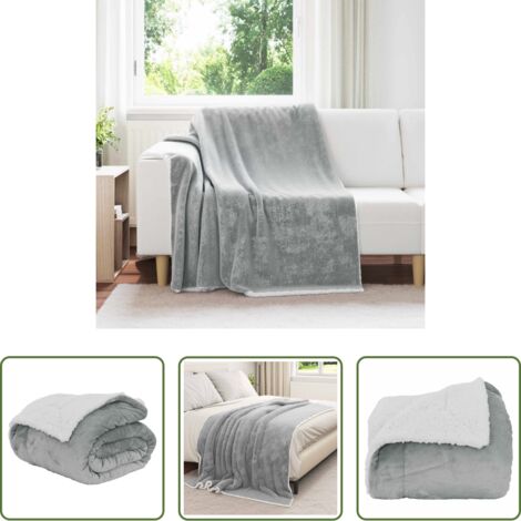 Pile -  Coperta Grigio 150 x 200 cm Panno