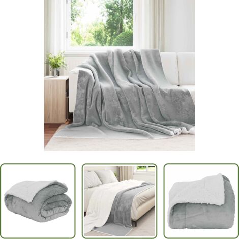 Pile -  Coperta Grigio 240 x 270 cm Panno