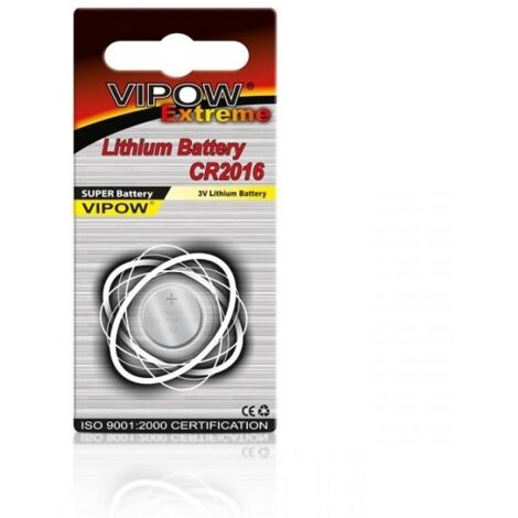 Pile CR2016 VIPOW Extreme 1 pièce