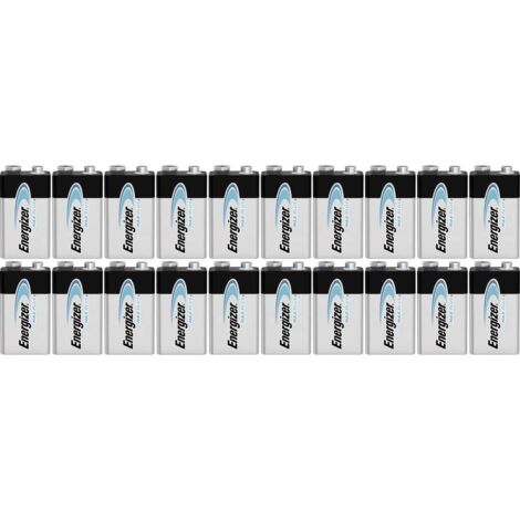 pile energizer max plus - 9v x 20 - energizer 423204
