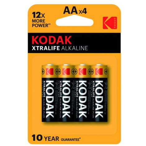 Pile Kodak Alkaline Xtralife Stilo 4Pz AA