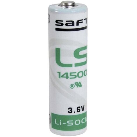Pile lithium 3,6V 2,60Ah AA Saft (LS14500)