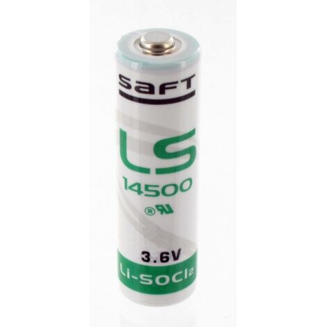Pile lithium 3,6V 2,60Ah AA Saft (LS14500)