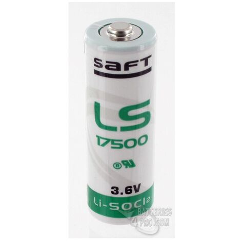 Pile Saft LS14250 / CR1/2AA Cosses à Souder en U Lithium 3,6V