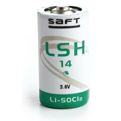 Pile lithium C 3.6V 5.5Ah – Technologie chlorure de thionyle – Longue durée de stockage 10 ans – Applications : dispositifs de sécurité, mémoires – Saft