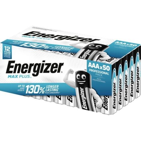 Pile LR3 (AAA) alcaline(s) Energizer E303865600 Max Plus 1.5 V 50 pc(s)