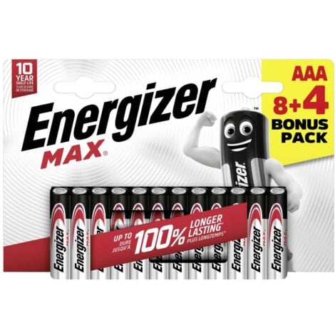 Pile LR3 (AAA) alcaline(s) Energizer Max 1.5 V 12 pc(s)