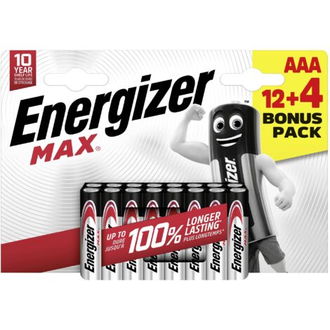 Pile LR3 (AAA) alcaline(s) Energizer Max 1.5 V 16 pc(s) S425542
