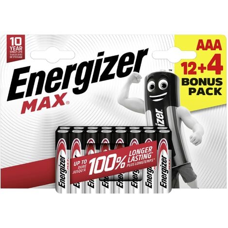 Pile LR3 (AAA) alcaline(s) Energizer Max 1.5 V 16 pc(s) S425542