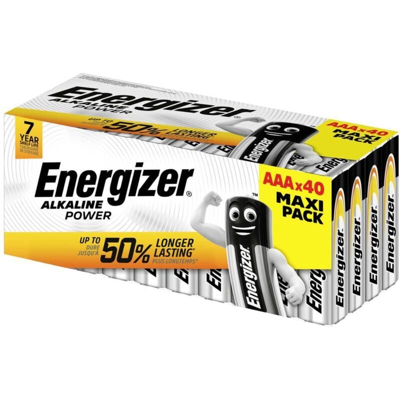 Pile LR3 (AAA) alcaline(s) Energizer Power 1.5 V 40 pc(s)
