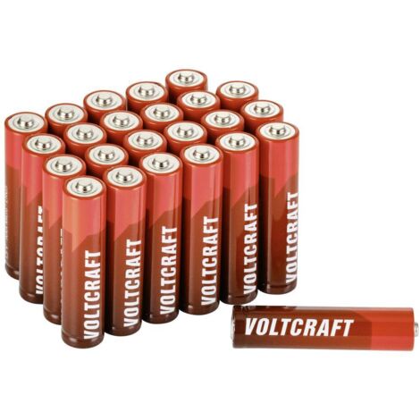 Pile LR3 (AAA) VOLTCRAFT Industrial LR03 alcaline(s) 1350 mAh 1.5 V 24 pc(s) S224322