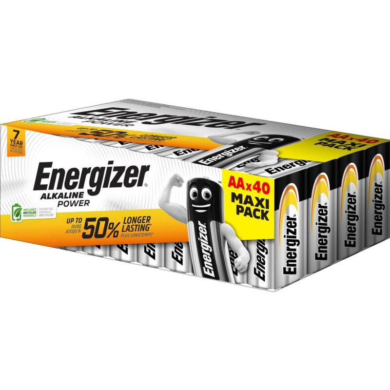 Energizer - Pile LR6 (aa) alcaline(s) E303711100 Power LR06 1.5 v 40 pc(s)