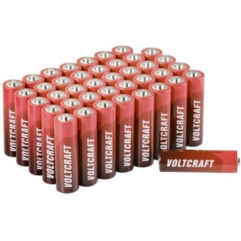 Pile LR6 (AA) VOLTCRAFT Industrial LR6 alcaline(s) 3000 mAh 1.5 V 40 pc(s)