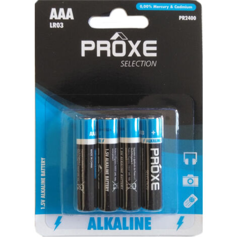 PILE MINISTILO AAA PROXE 1,5V LR03 4 PZ