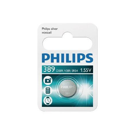 Pile Oxyde d Argent SR54 Philips 389 00B