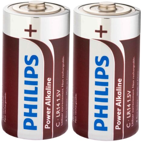 Pile philips lr14  c  alcaline 2pcs