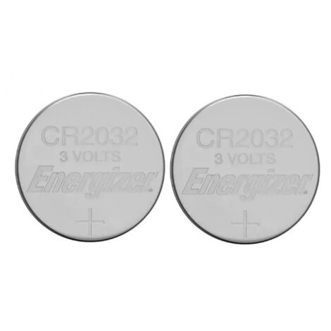 Pile plate CR2032 bouton Lithium 3V, 2 pièces
