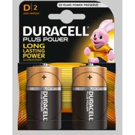 PILE 'PLUS POWER' TORCIA Blister 2 Pezzi - 10 pezzi- DURACELL