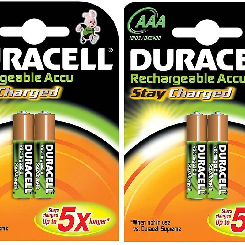 Duracell - Pile rechargeable Lr03 Aaa 1,2V 850Mah 2 Pcs