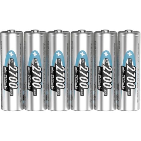 Pile rechargeable LR6 (AA) NiMH Ansmann 4+2 HR06 2700 mAh 1.2 V 6 pc(s) Y880091