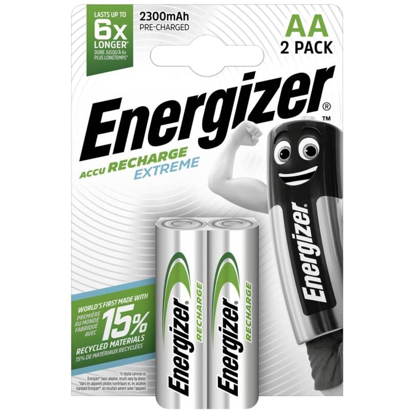 Energizer - Pile rechargeable LR6 (aa) NiMH Extreme HR06 2300 mAh 1.2 v 2 pc(s)