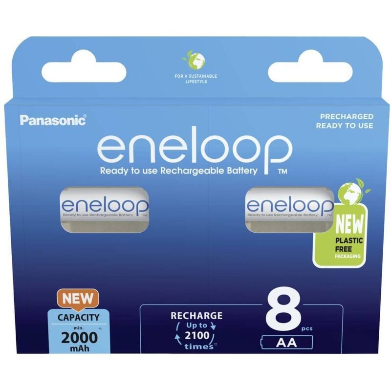 Pile rechargeable LR6 (aa) NiMH eneloop eneloop HR06 2000 mAh 1.2 v 8 pc(s)