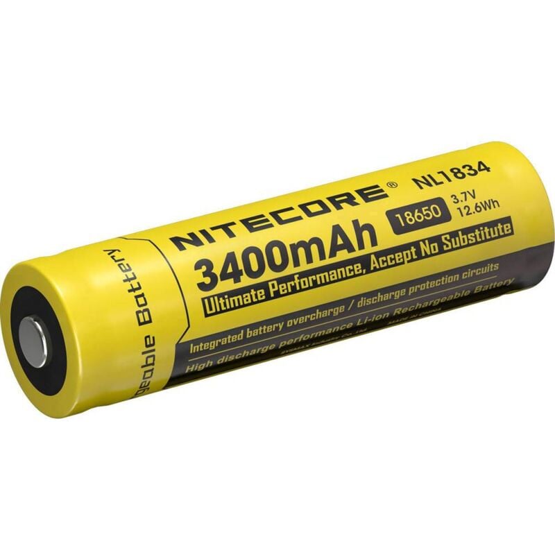 Nitecore - NL1834 Pile rechargeable spéciale 18650 Li-Ion 3.7 v 3400 mAh