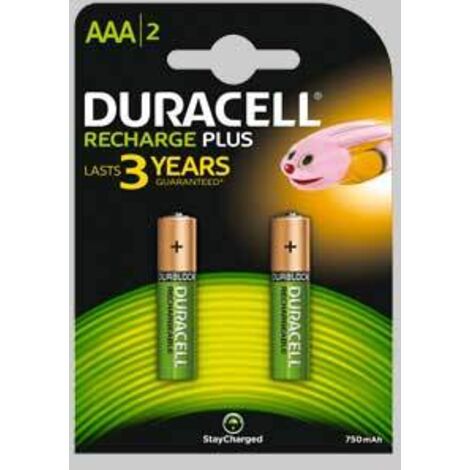 PILE RICARICABILI 'VALUE' MINISTILO 750 mAh - Blister 2 Pezzi - DURACELL