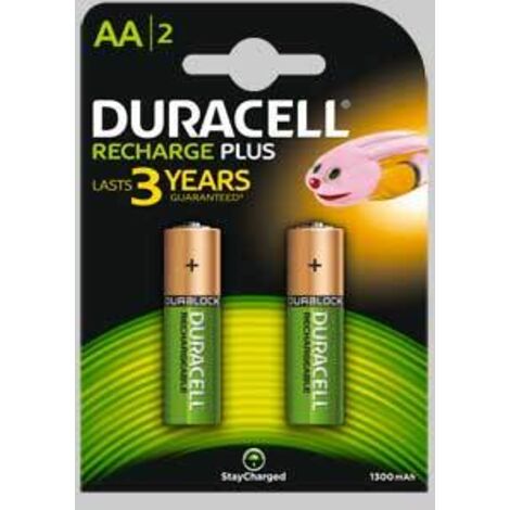 PILE RICARICABILI 'VALUE' STILO 1300 mAh - Blister 2 Pezzi - DURACELL
