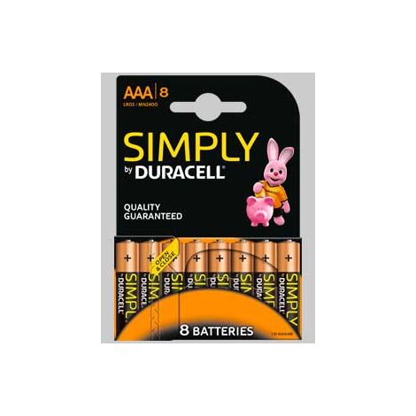 Pile simply ministilo serie 8 blister 8 pezzi conf. da 10 pz