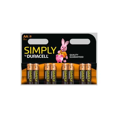 Pile simply stilo serie 8 blister 8 pezzi conf. da 12 pz