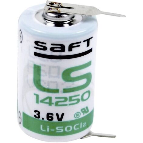 Pile spéciale 1/2 LR6 (AA) lithium Saft LS142502PF picots à souder en U 3.6 V 1200 mAh 1 pc(s)